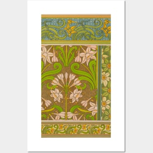 Vintage Flower Design Posters and Art